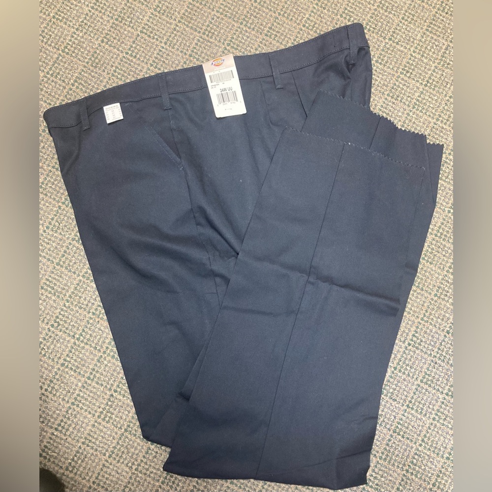 NWT Un-Hemmed Dickies Uniform Pants Woman’s Sz 24W